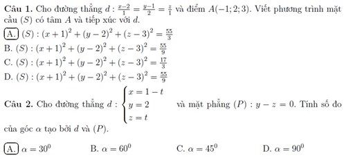 Kinh nghiệm dạy phương pháp tọa độ không gian theo hướng thi trắc nghiệm Kinh nghiệm dạy phương pháp tọa độ không gian theo hướng thi trắc nghiệm