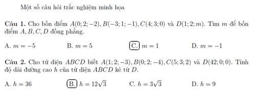 Kinh nghiệm dạy phương pháp tọa độ không gian theo hướng thi trắc nghiệm Kinh nghiệm dạy phương pháp tọa độ không gian theo hướng thi trắc nghiệm