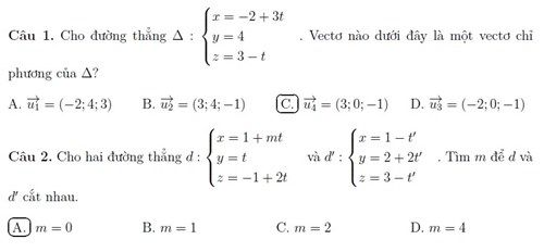 Kinh nghiệm dạy phương pháp tọa độ không gian theo hướng thi trắc nghiệm Kinh nghiệm dạy phương pháp tọa độ không gian theo hướng thi trắc nghiệm