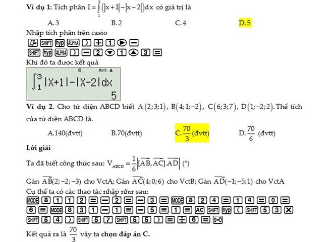 Kỹ năng giải câu hỏi trắc nghiệm Toán trong 108 giây