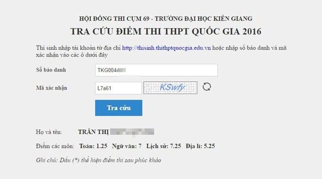 Nhiều cụm thi phía Nam công bố điểm thi đại học