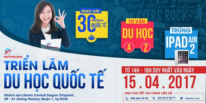 Triển lãm du học quốc tế có sự tham gia của các chuyên gia tư vấn chuyên nghiệp.