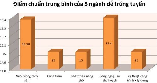 5 ngành học có cơ hội trúng tuyển cao