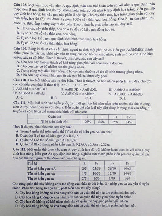 đề thi sinh 2017 đề thi sinh 2017
