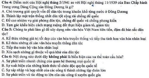 Đề thi môn năng khiếu báo chí 