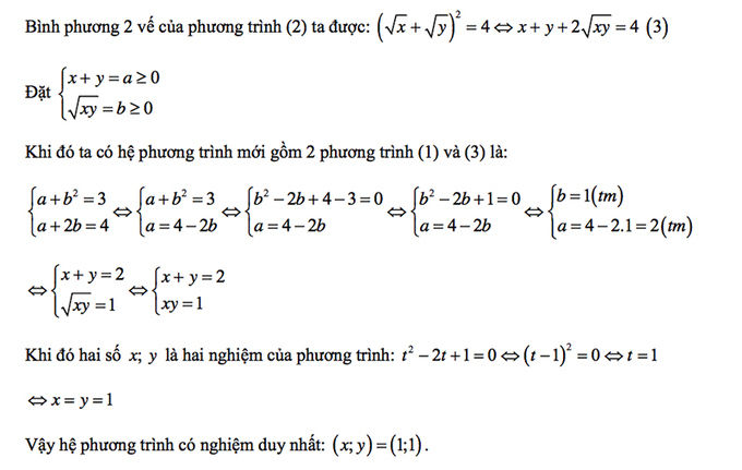 Giải đề toán lớp 10 chuyên Hà Nội 