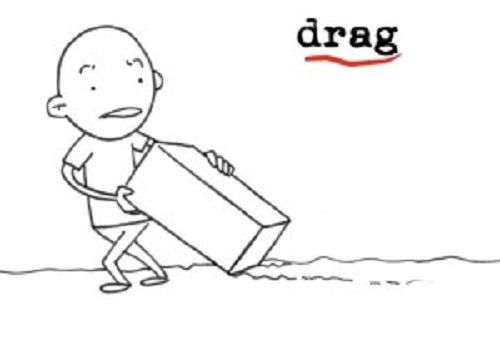 phân biệt từ pull, drag và haul