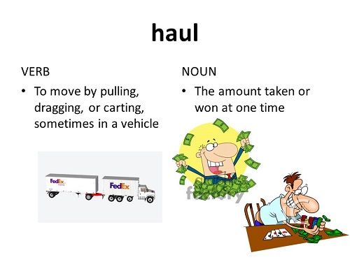 phân biệt pull, drag, haul