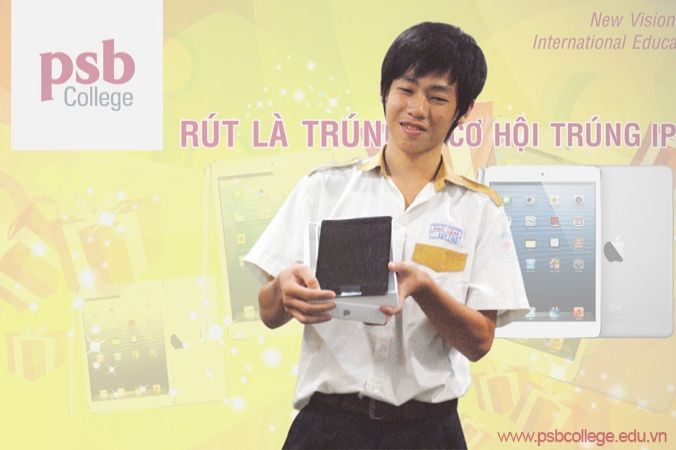 Giải thưởng Ipad Mini tại ngày hội tư vấn hướng nghiệp PSB College Giải thưởng Ipad Mini tại ngày hội tư vấn hướng nghiệp PSB College