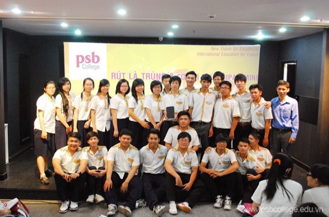 Giải thưởng Ipad Mini tại ngày hội tư vấn hướng nghiệp PSB College Giải thưởng Ipad Mini tại ngày hội tư vấn hướng nghiệp PSB College