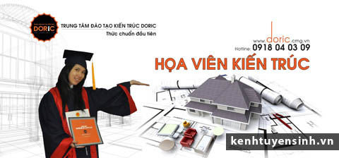 trung tam doric, dao tao hoa vien kien truc, chuyen nganh hoa vien kien truc, thiet ke do hoa 