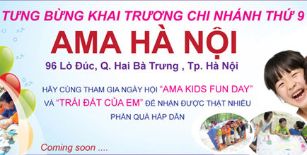 Trung tâm anh ngữ AMA Hà Nội chính thức khai trương