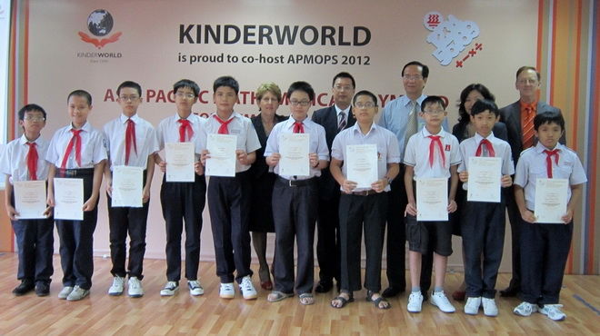3 HS Việt Nam đoạt huy chương Vàng APMOPS 2012