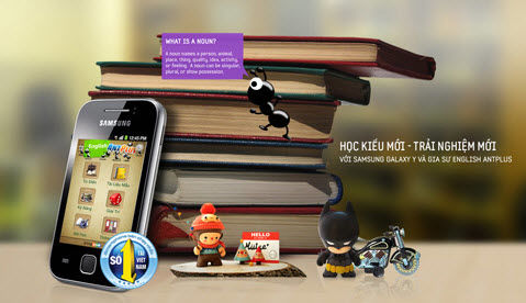 Học tiếng anh hiệu quả hơn với Samsung Galaxy Y