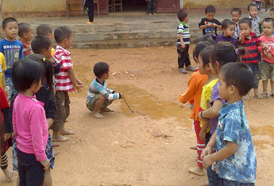 Trường mầm non xây mãi không xong