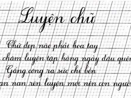 Luyện viết chữ đẹp có cần thiết?