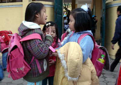 Trời rét đậm học sinh liên tục được nghỉ học