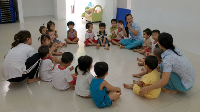 Phụ huynh vẫn phải bốc thăm cho con vào học mầm non