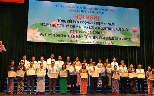 Sở GD TPHCM tuyên dương điển hình thi đua tiên tiến