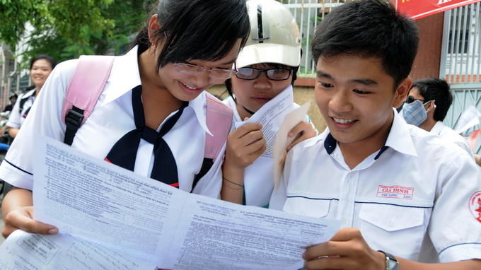 Thí sinh tự tin với đề thi tốt nghiệp môn tiếng anh