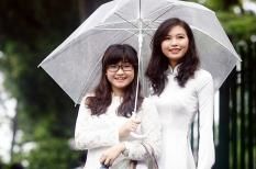 Ngắm nữ sinh xinh đẹp rạng rỡ ngày khai giảng