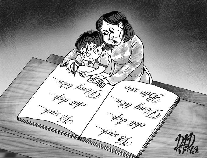 Than ôi, vở sạch chữ đẹp!