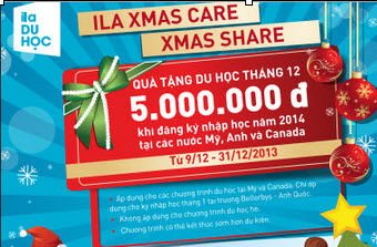 Quà tặng giáng sinh duy nhất trong năm dành cho chương trình du học ILA