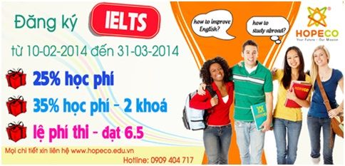 Khóa luyện thi IELTS 5.0 hoàn thiện các kỹ năng trong 6 tuần