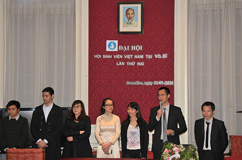 Hội sinh viên Việt Nam tại Bỉ hướng về đất nước