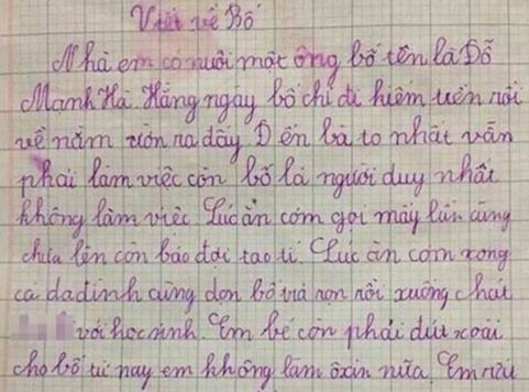 Hài hước hình ảnh bố mẹ trong bài văn của học sinh tiểu học