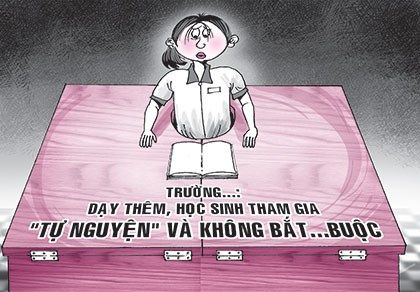 Không học thêm thì phải gặp ban giám hiệu