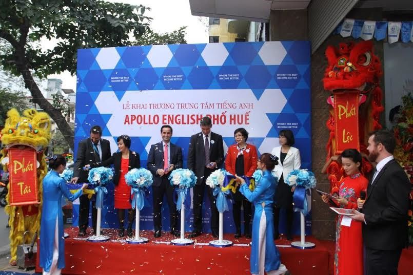 Apollo English khai trường trung tâm mới tại 181-183-185 Phố Huế, Hà Nội
