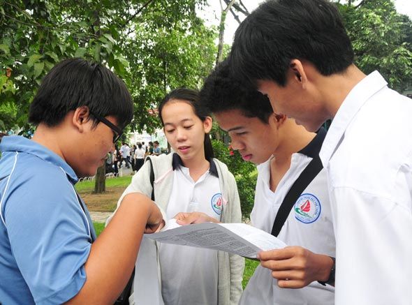 Bài thi được chấm với thang điểm 20, thi từ ngày 1 đến ngày 4-7-2015