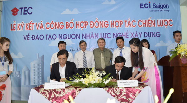 Hợp tác chiến lược về đào tạo nguồn nhân lực nghề xây dựng