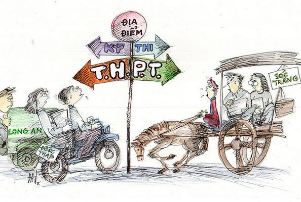 Nhiều địa phương lúng túng vì cụm thi