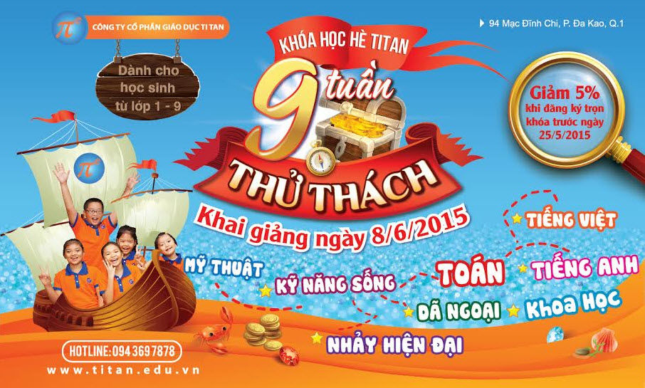 Trải nghiệm mùa hè ý nghĩa cùng khóa học hè titan 2015