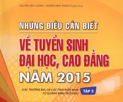 Phát hành Những điều cần biết về tuyển sinh đại học, cao đẳng năm 2015