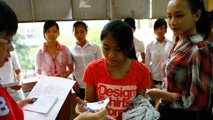 Không được xét tuyển nếu có môn thi đạt 1,0 điểm trở xuống