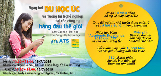 Ngày hội du học ÚC & tương lai nghề nghiệp tại các công ty hàng đầu thế giới