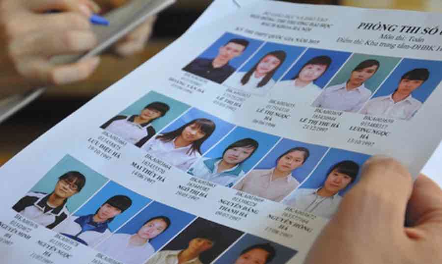 Chùm ảnh thí sinh tham gia buổi thi tốt nghiệp môn Toán năm 2015