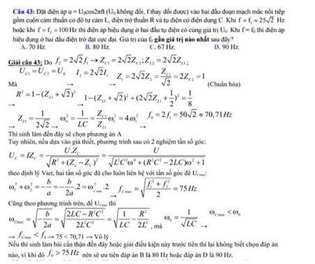 Đề thi Vật lý THPT quốc gia gây tranh cãi