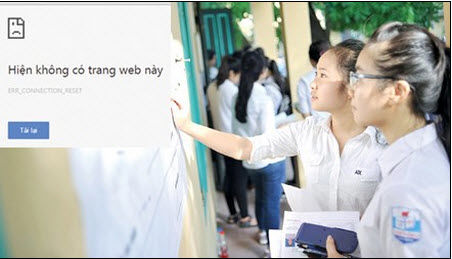 Thí sinh không xem được điểm hôm nay thì để mai, ngày kia