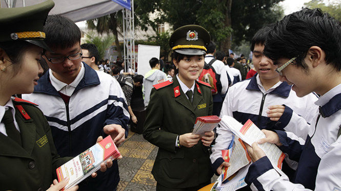 Gần 60% thí sinh đã qua sơ tuyển vào trường công an