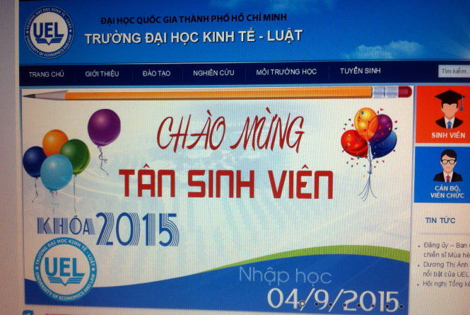 Lên mạng làm thủ tục nhập học đai học