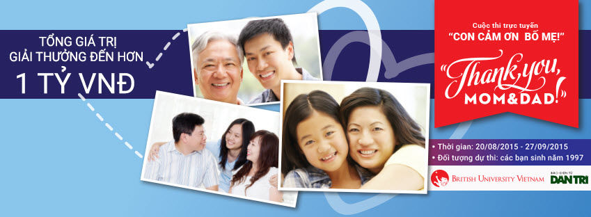 Bắt đầu chấm giải cuộc thi "Thank you, Mom & Dad"