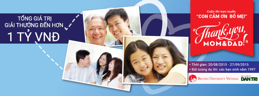 Đã tìm thấy chủ nhân "cúp vàng" Giải thưởng "Thank you, Mom & Dad"