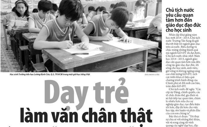 Học văn như robot thì lớn lên dễ vô cảm