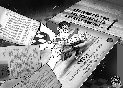 Dùng bằng giả để đi học nghề