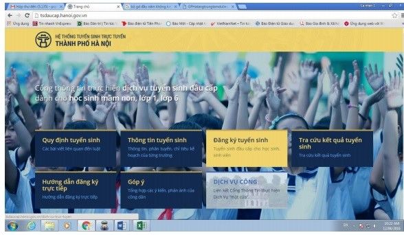 Hà Nội hướng dẫn đăng ký tuyển sinh trực tuyến đầu cấp
