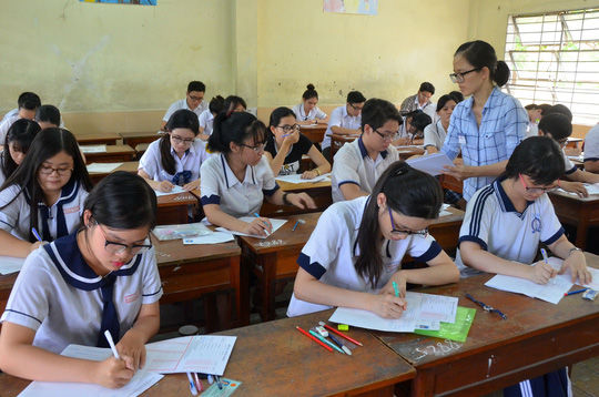 Môn Toán sẽ thi trắc nghiệm